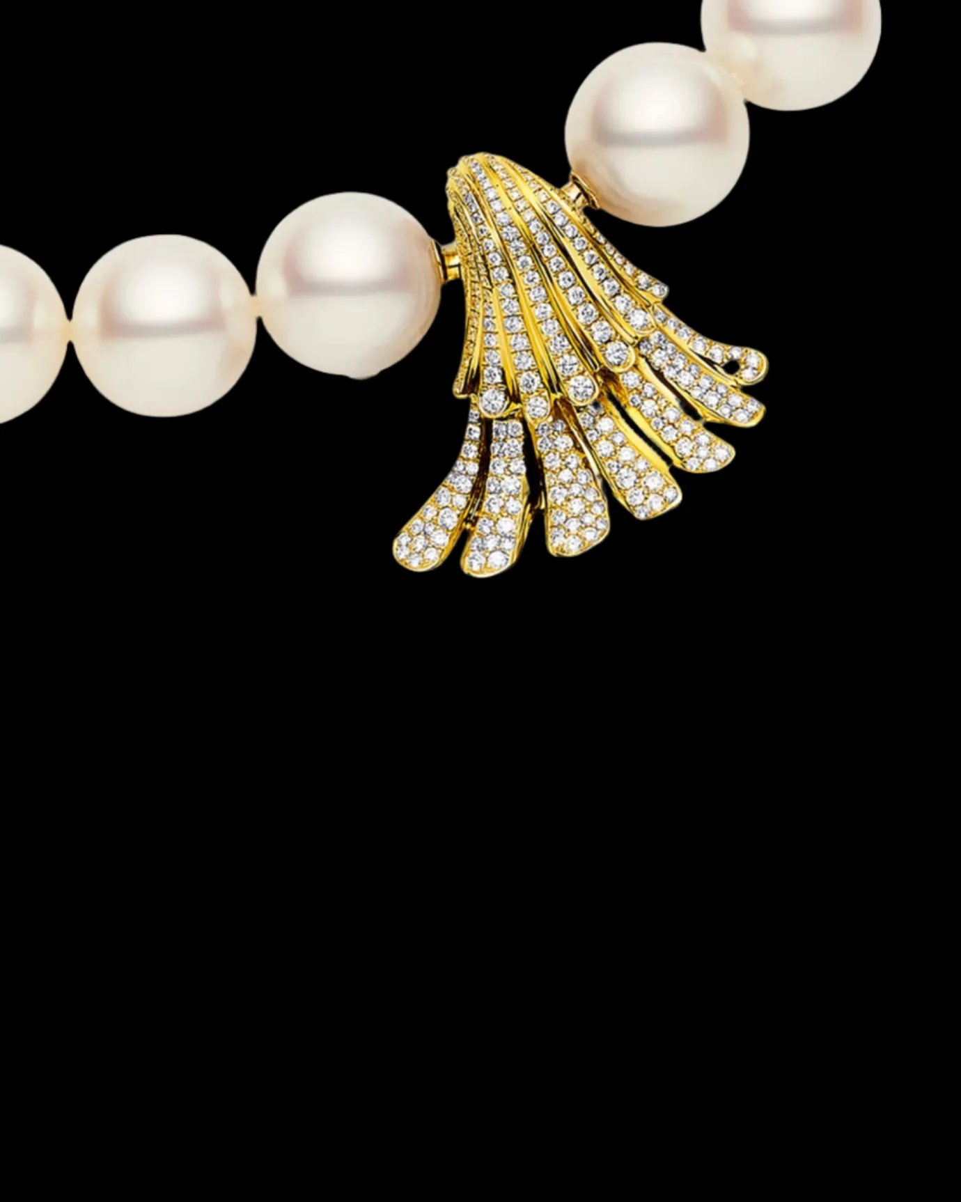 Clasps & Brooches^Paspaley Sea Shell Diamond Clasp | Diamonds and Yellow Gold YellowGold