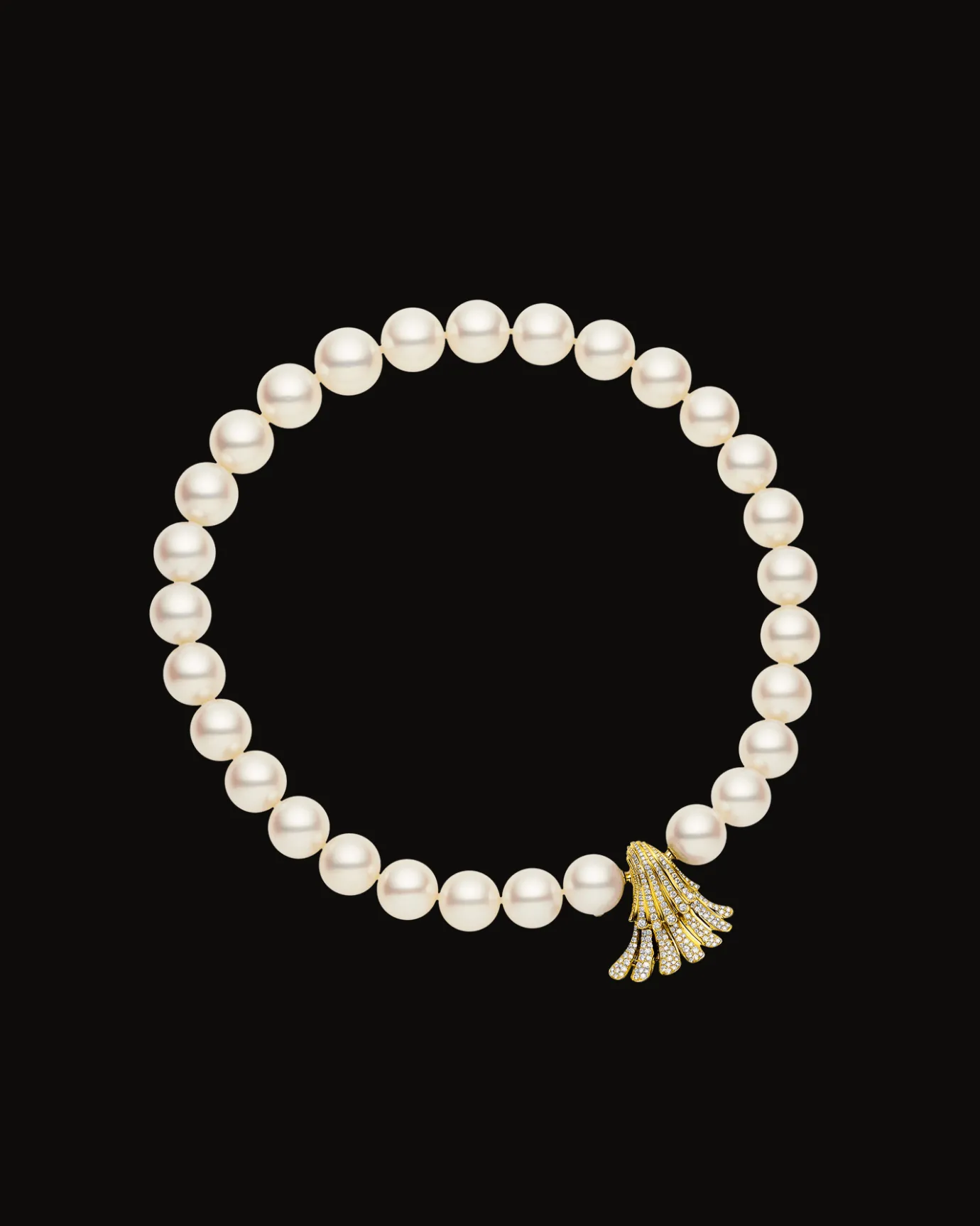 Clasps & Brooches^Paspaley Sea Shell Diamond Clasp | Diamonds and Yellow Gold YellowGold