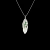 Necklaces & Pendants^Paspaley Single Feather Necklace | Mother of Pearl, Tsavorites, and White Gold WhiteGold