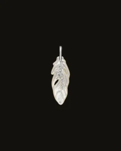 Necklaces & Pendants^Paspaley Single Feather Necklace | Mother of Pearl, Tsavorites, and White Gold WhiteGold
