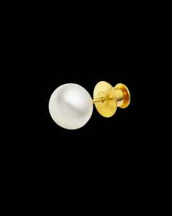 Chains, Charms & Accessories^Paspaley Single Pearl Lapel Pin | 12mm Button Pearl and Yellow Gold YellowGold