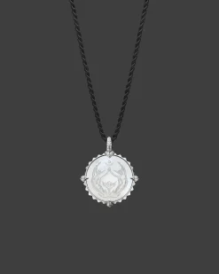 Chains, Charms & Accessories^Paspaley Taurus Coin Charm | Mother of Pearl, Diamonds, and White Gold WhiteGold