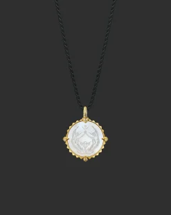 Chains, Charms & Accessories^Paspaley Taurus Coin Charm | Mother of Pearl, Diamonds, and Yellow Gold YellowGold
