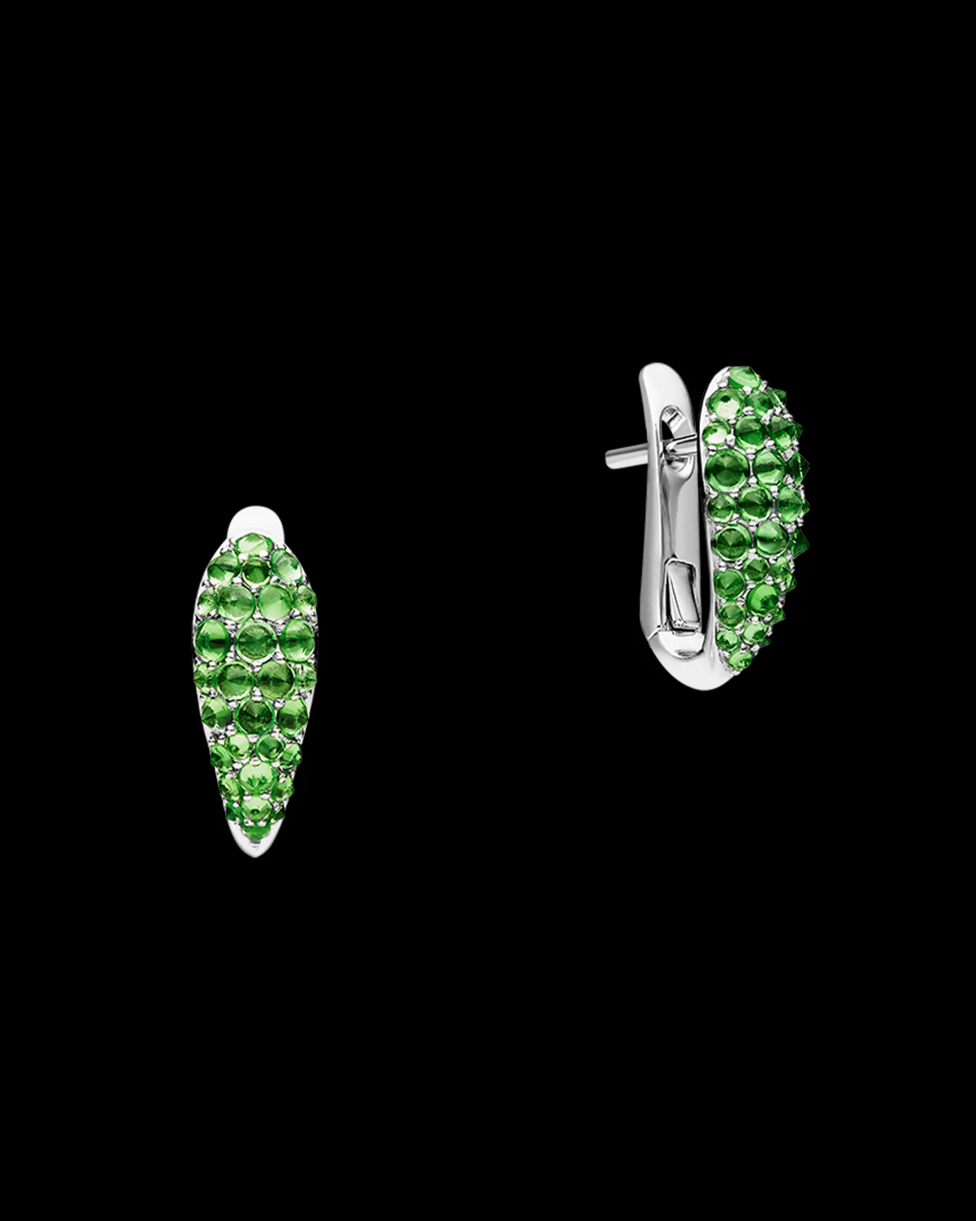 Earrings & Studs^Paspaley Tsavorite Touchstone Horseshoe Earrings | Tsavorite and White Gold WhiteGold
