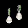 Earrings & Studs^Paspaley Tsavorite Touchstone Pearls My Way Earrings | 12mm Circle Pearls, Tsavorites and White Gold WhiteGold