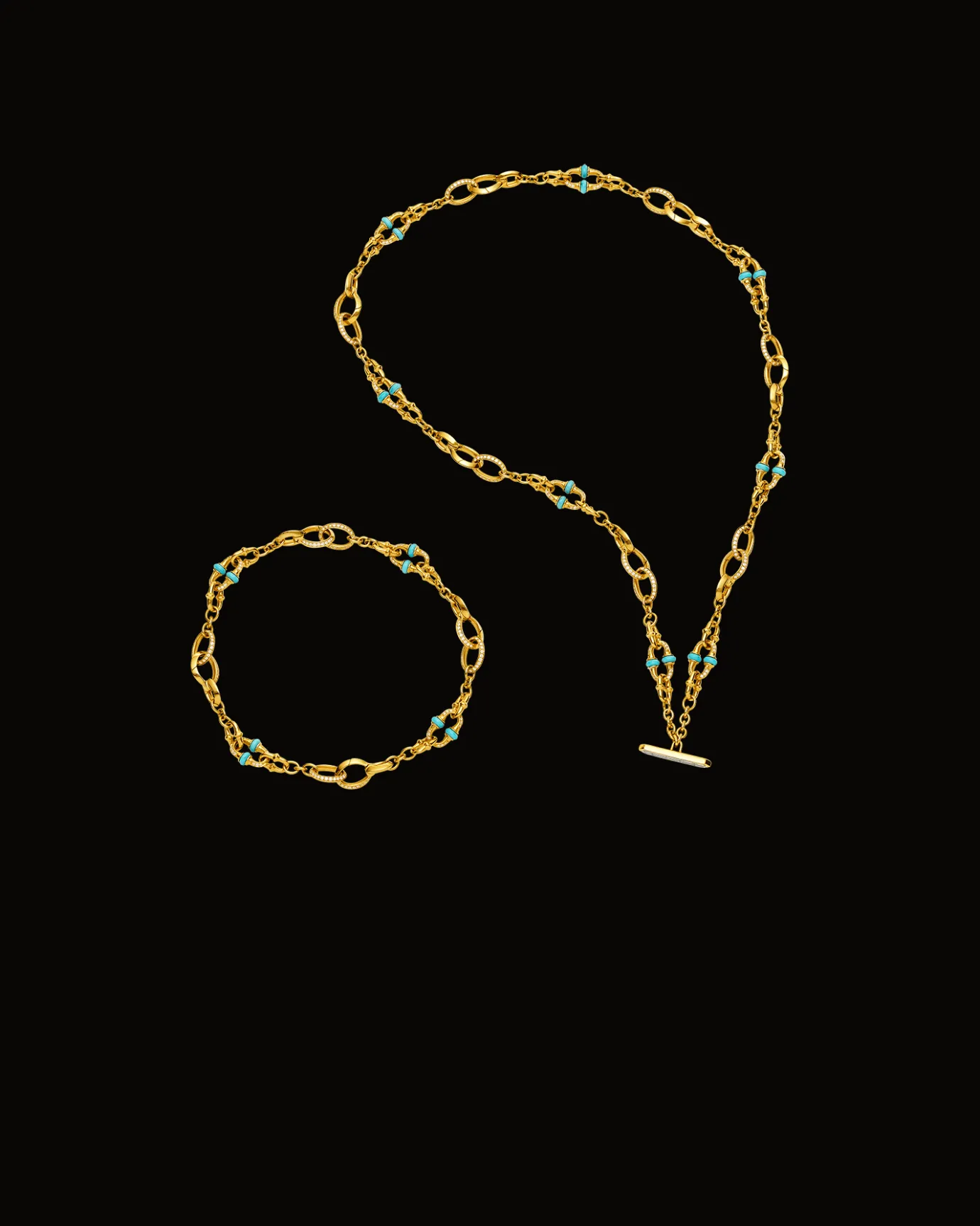 Necklaces & Pendants^Paspaley Turquoise Anchored Lavalier Pearl Necklace | 18mm Round Pearl, Blue Sapphire, and Yellow Gold YellowGold
