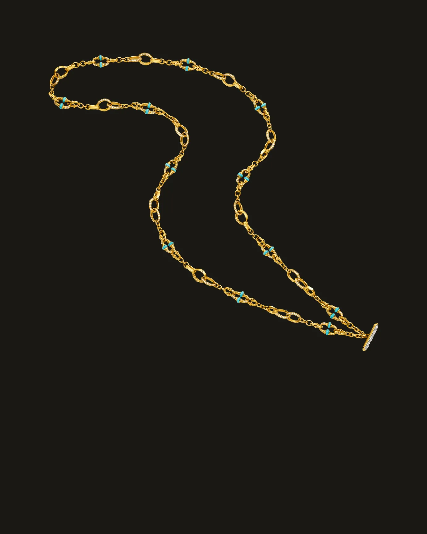 Necklaces & Pendants^Paspaley Turquoise Anchored Lavalier Pearl Necklace | 18mm Round Pearl, Blue Sapphire, and Yellow Gold YellowGold