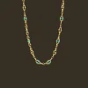 Chains, Charms & Accessories^Paspaley Turquoise Dive Chain Diamond Necklace | Turquoise, Diamond, and Yellow Gold YellowGold