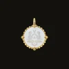 Chains, Charms & Accessories^Paspaley Virgo Coin Charm | Mother of Pearl, Diamonds, and Yellow Gold YellowGold
