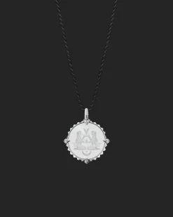 Chains, Charms & Accessories^Paspaley Virgo Coin Charm | Mother of Pearl, Diamonds, and White Gold WhiteGold