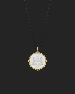 Chains, Charms & Accessories^Paspaley Virgo Coin Charm | Mother of Pearl, Diamonds, and Yellow Gold YellowGold