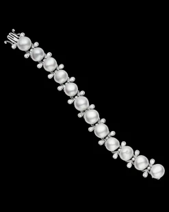 Bracelets^Paspaley Wave Pearl Bracelet | 13mm Keshi Baroque Pearls, and Platinum