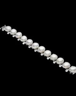 Bracelets^Paspaley Wave Pearl Bracelet | 13mm Keshi Baroque Pearls, and Platinum