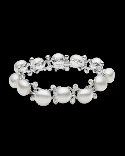 Bracelets^Paspaley Wave Pearl Bracelet | 13mm Keshi Baroque Pearls, and Platinum