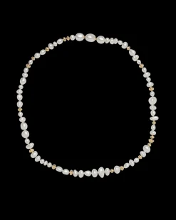 Strand Necklaces & Bracelets | Necklaces & Pendants^Paspaley Wild Gold Granule Pearl Strand Necklace | 4-10mm Pearls, Signature Diamond, and Yellow Gold YellowGold