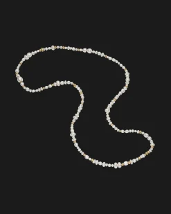 Strand Necklaces & Bracelets | Necklaces & Pendants^Paspaley Wild Gold Granule Pearl Strand Rope Necklace | 4-10mm Pearls, Signature Diamond, and Yellow Gold YellowGold