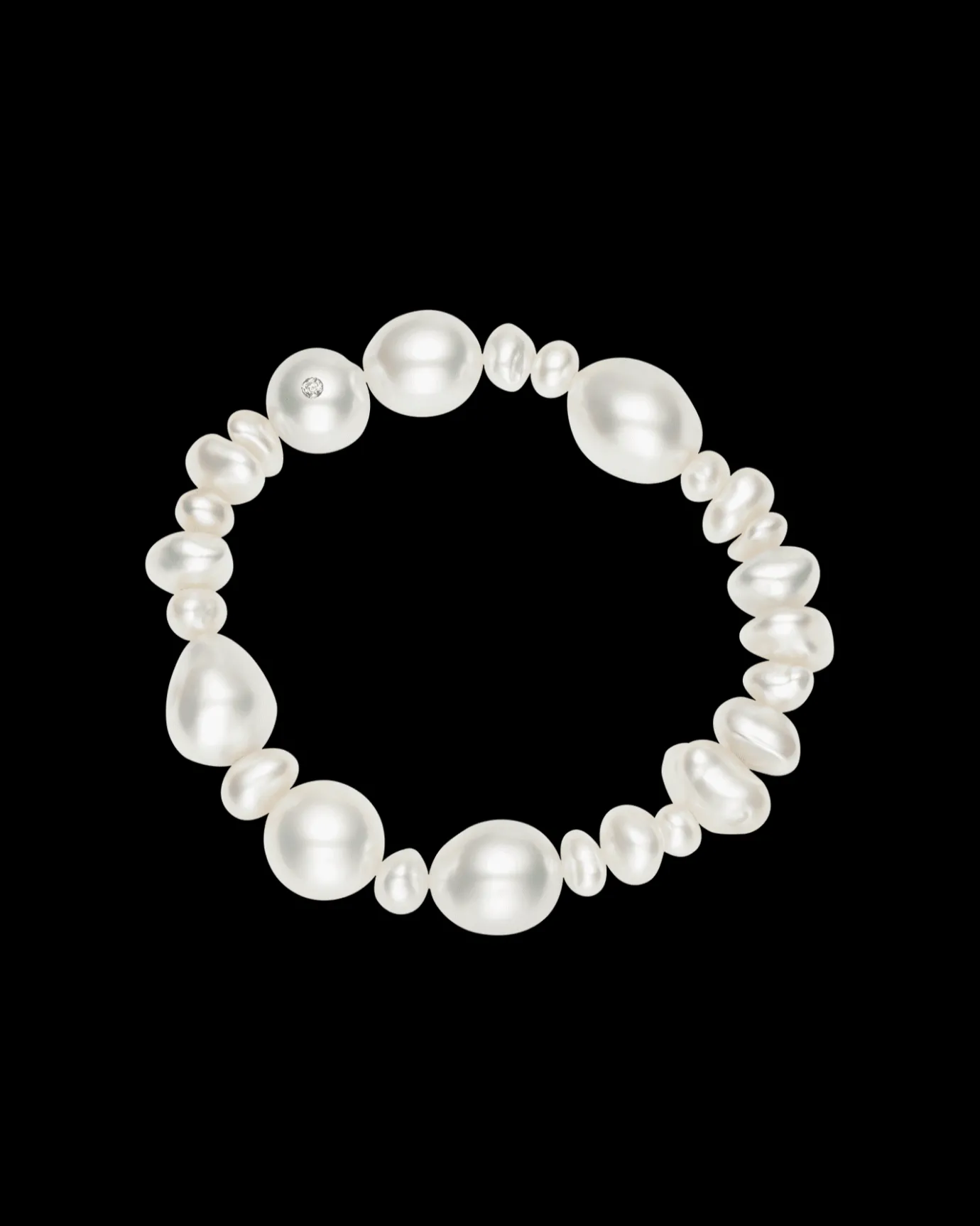 Strand Necklaces & Bracelets | Bracelets^Paspaley Wild Pearl Strand Bracelet | 6-14mm Pearls and Signature Diamond