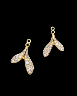 Earrings & Studs^Paspaley Wildflower Petal Stud Earrings | 8mm Keshi Pearls, Diamonds, and Yellow Gold