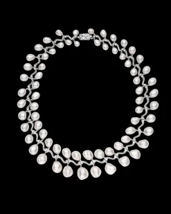 Necklaces & Pendants^Paspaley Wreath Pearl Collier | 7-13mm Keshi Baroque Pearls, Diamonds, and Platinum