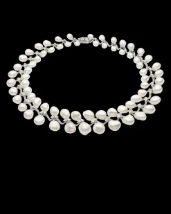 Necklaces & Pendants^Paspaley Wreath Pearl Collier | 7-13mm Keshi Baroque Pearls, Diamonds, and Platinum