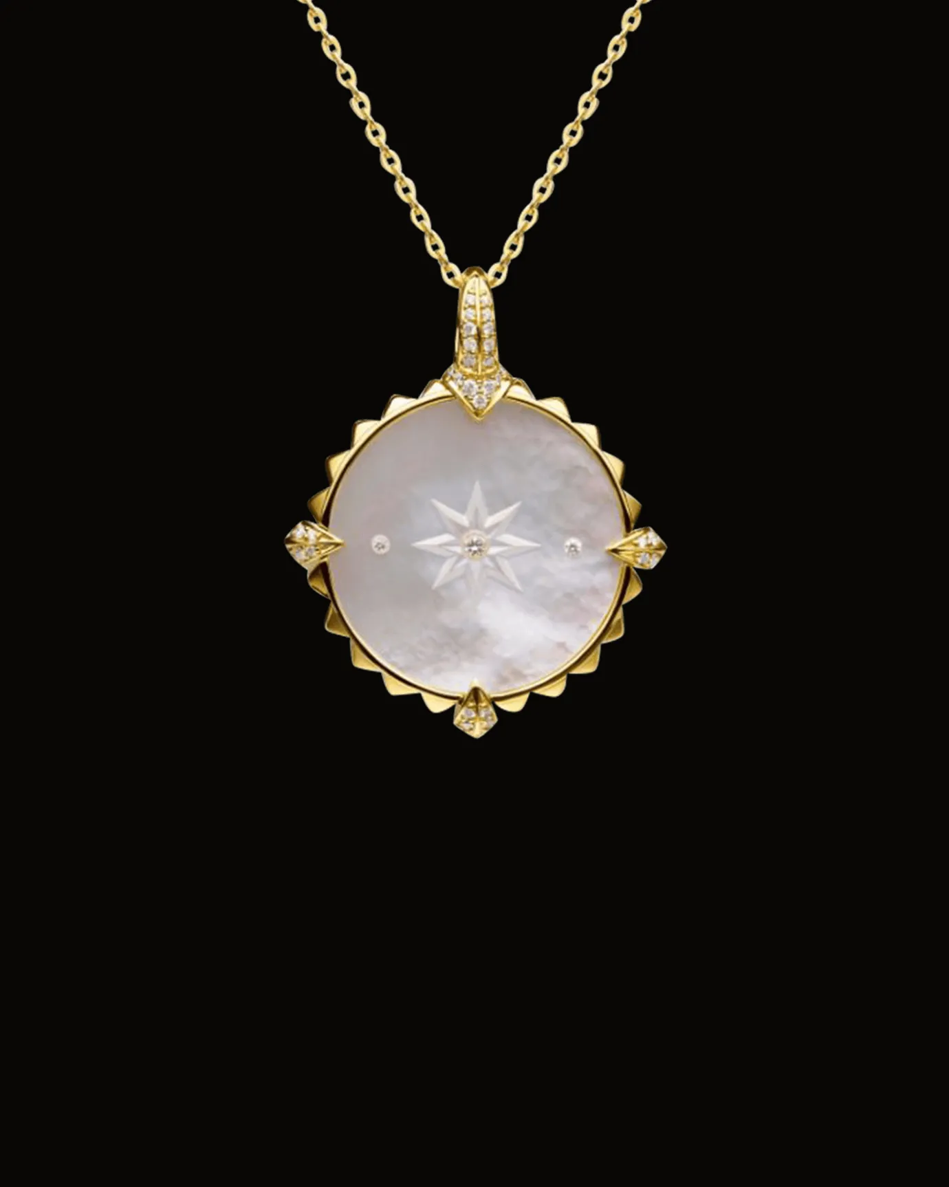 Chains, Charms & Accessories^Paspaley Year of the Rabbit Coin Charm | Mother of Pearl, Diamonds, and Yellow Gold YellowGold