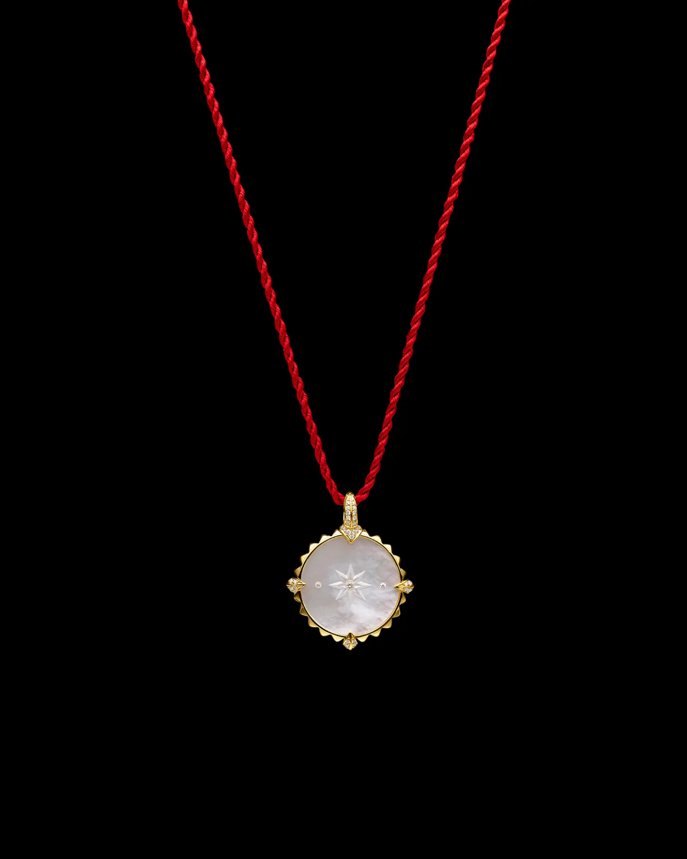 Chains, Charms & Accessories^Paspaley Year of the Rabbit Coin Charm | Mother of Pearl, Diamonds, and Yellow Gold YellowGold