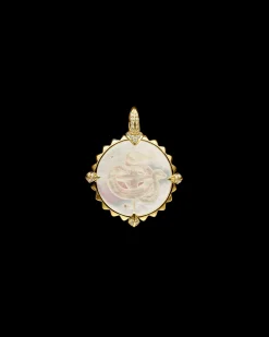 Chains, Charms & Accessories^Paspaley Year Of The Snake Coin Charm | Mother of Pearl, Diamonds and Yellow Gold YellowGold