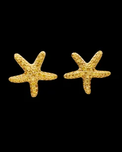 Earrings & Studs^Paspaley Yellow Diamond Starfish Earrings | Diamonds and Yellow Gold YellowGold